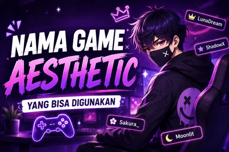 Aesthetic game names that can be used in 2026 featuring an anime gamer with stylish gaming usernames and aesthetic gamer tags